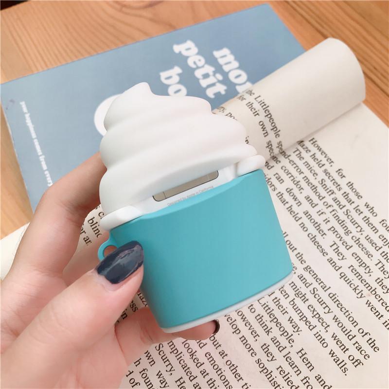 3D Cute Ice Cream Airpods Case - P's One-Stop Shop 