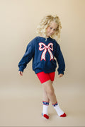 4th of July Tulip Bow Applique Crewneck Sweatshirt - P's One-Stop Shop 