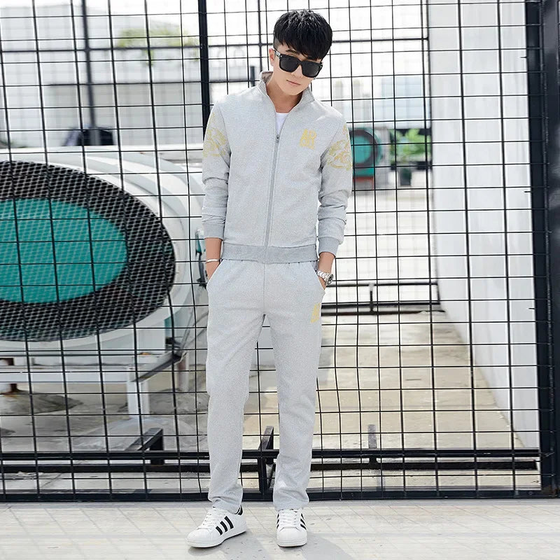 5XL 6XL Men's Plus Size Autumn Tracksuit Set - P's One-Stop Shop 
