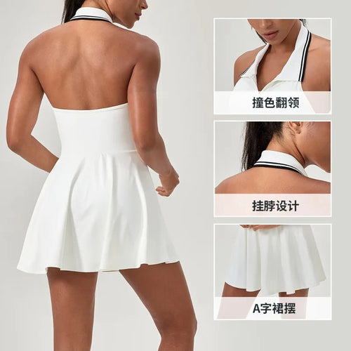 A-line Women's Tennis Golf Jumpsuit Dress - P's One-Stop Shop 