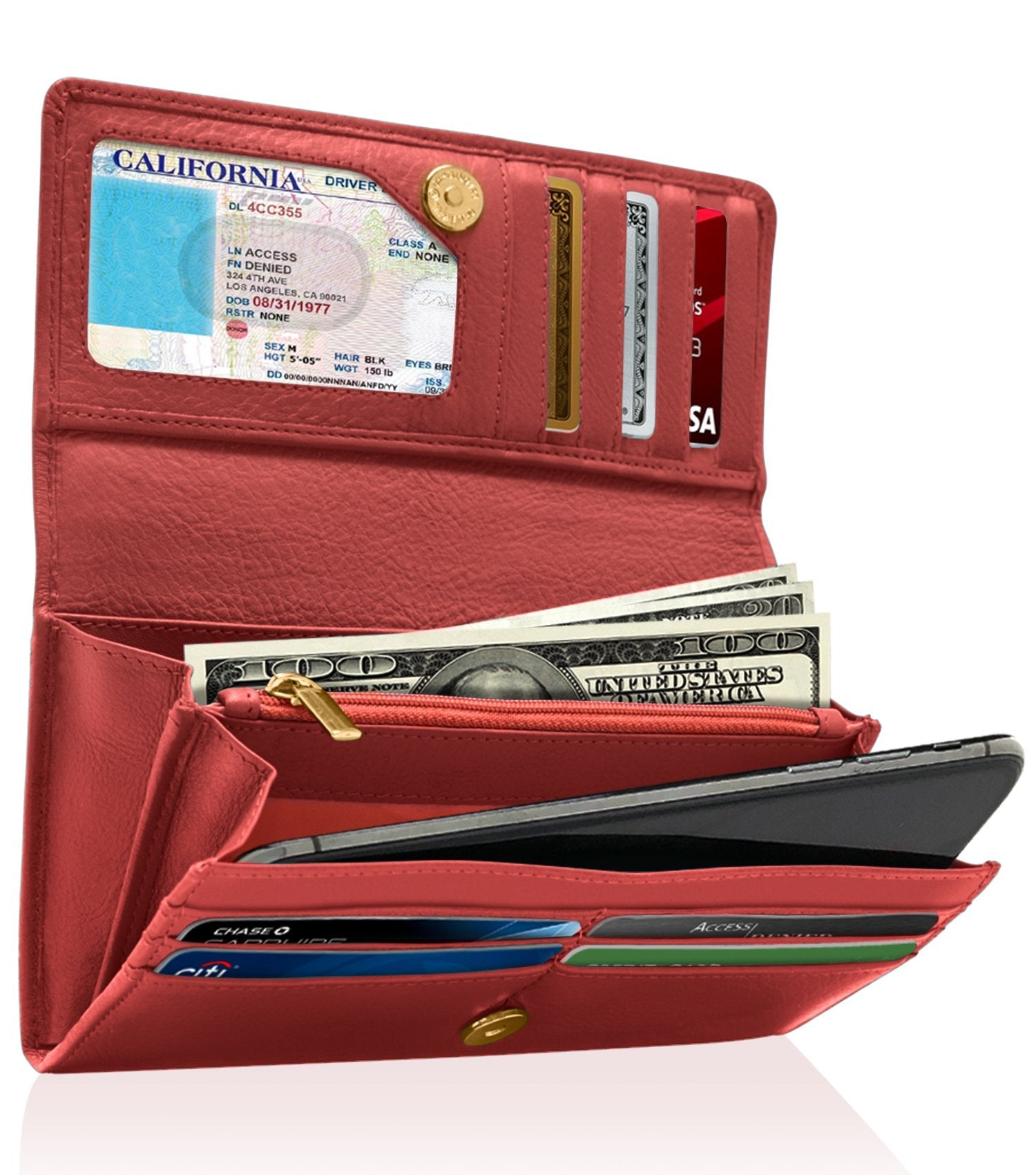 Accordion Clutch Wallet - P's One-Stop Shop 