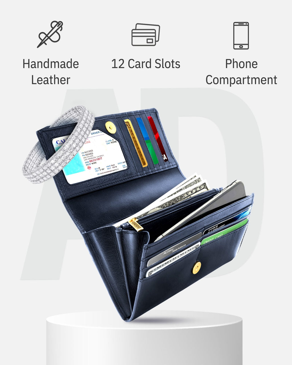 Accordion Clutch Wallet - P's One-Stop Shop 