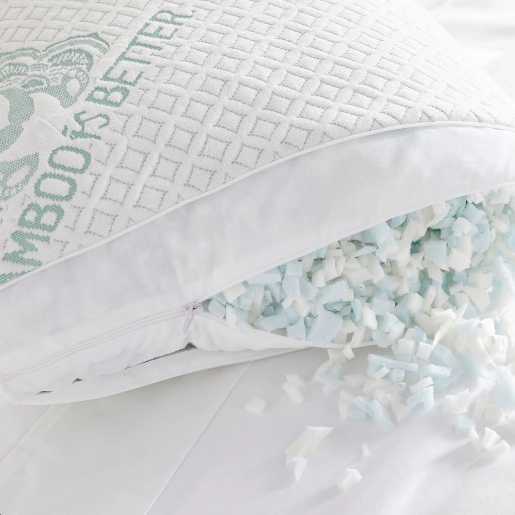 Adjustable Bamboo Cooling Pillow | Bed Pillows - P's One-Stop Shop 