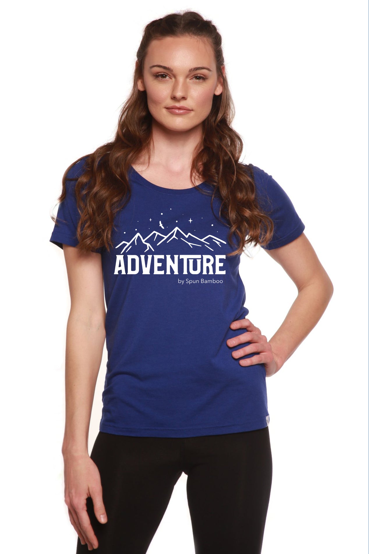 Adventure Printed Women's Bamboo/Cotton Short Sleeve Scoop Neck T-Shirt - P's One-Stop Shop 