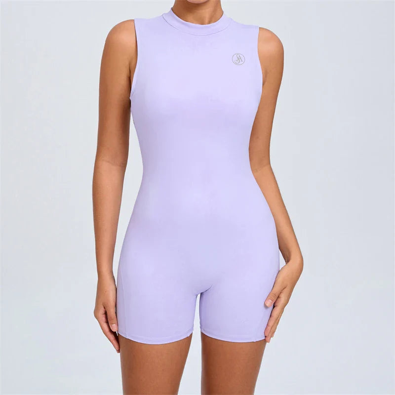 Allure Women's Backless Sport Jumpsuit Playsuit - P's One-Stop Shop 