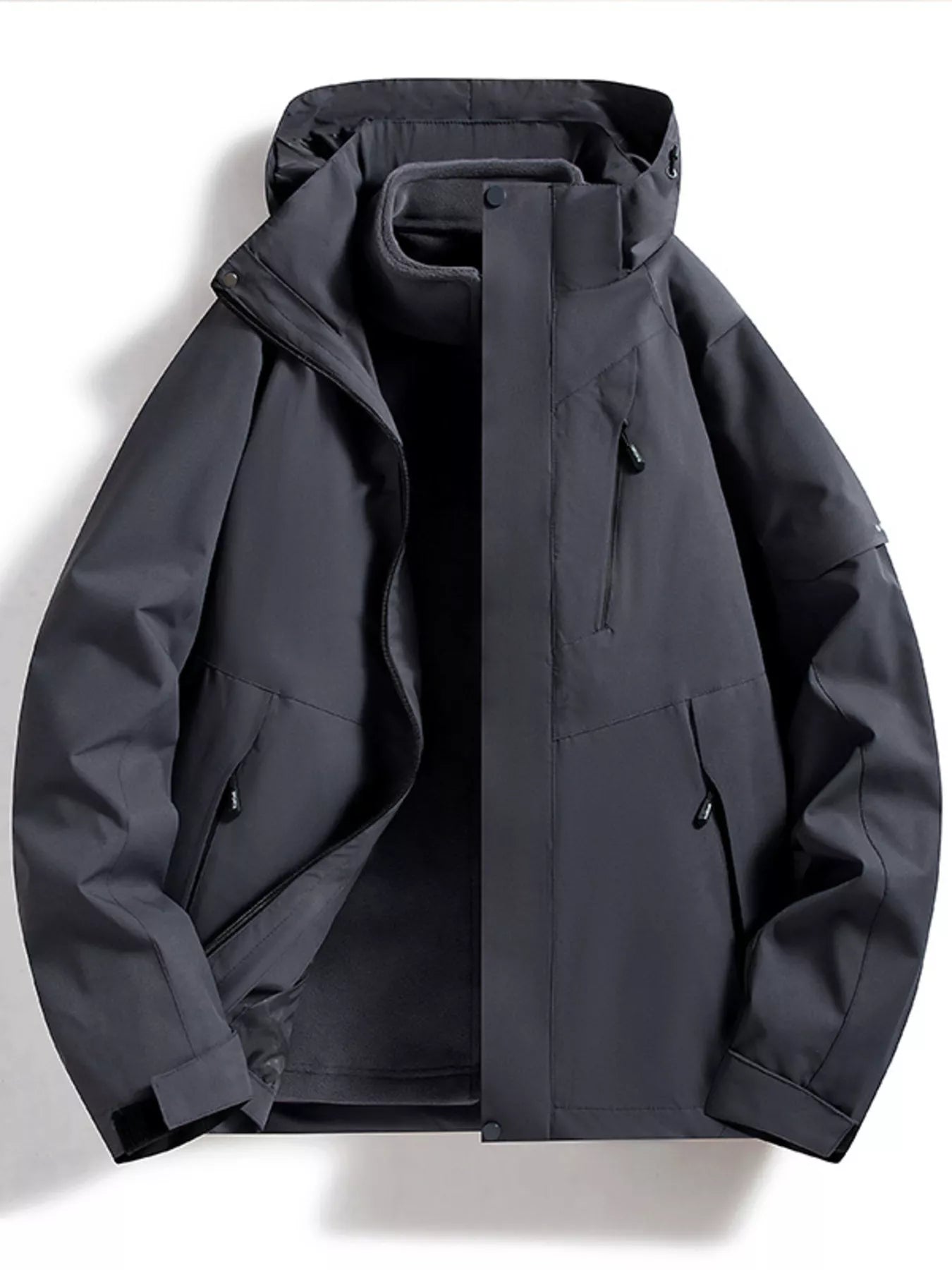 AquaGuard Men's All-Weather Zip Hoodie Plus Sizes - P's One-Stop Shop 