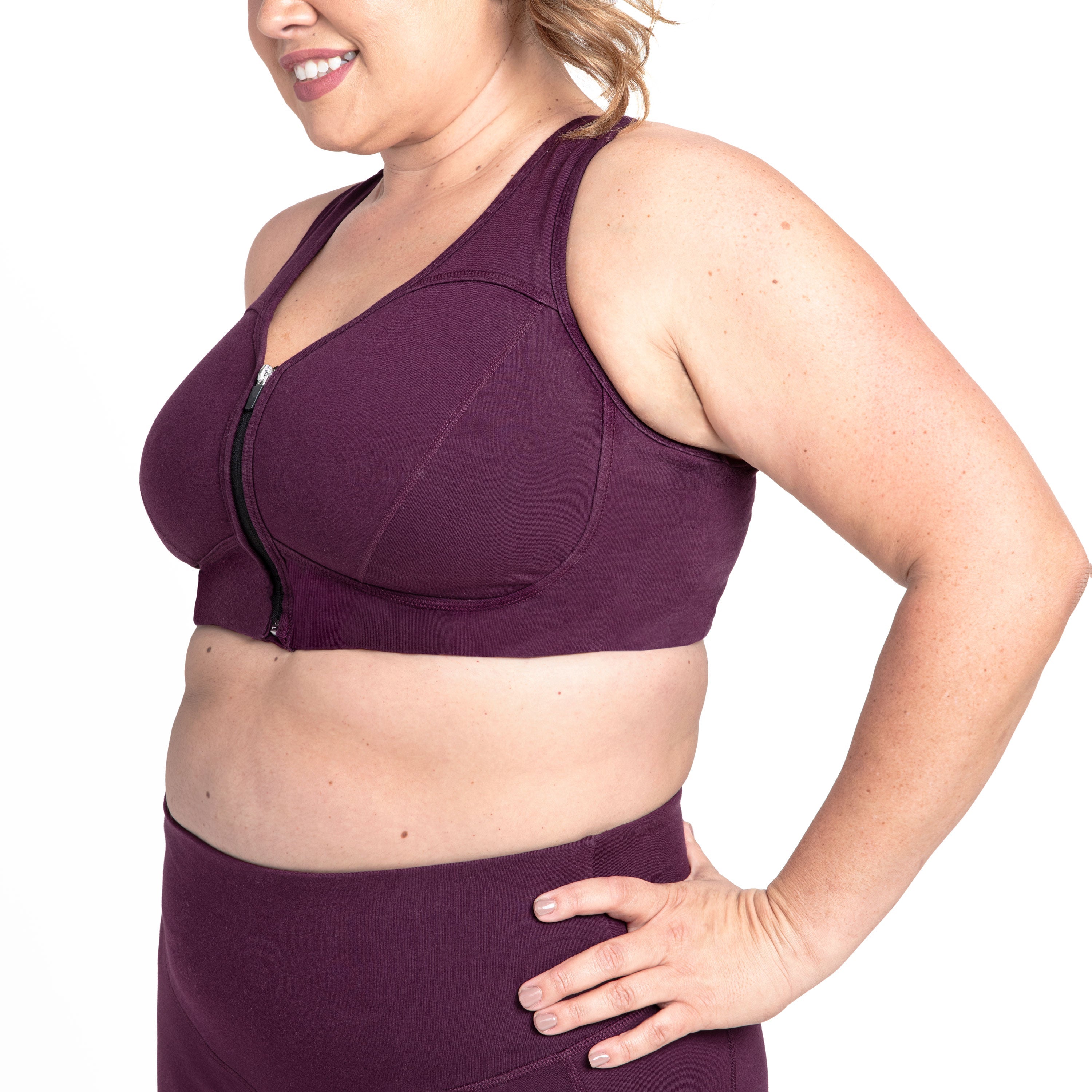 Basic Grace Zip Front Bra - P's One-Stop Shop 