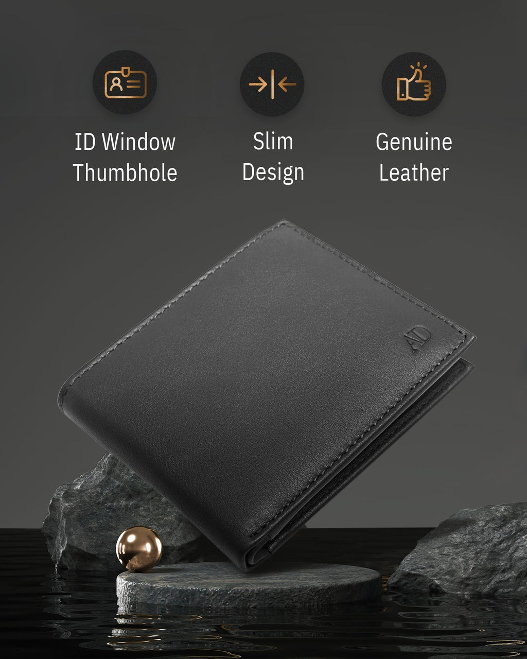 Bifold Wallet With Flip-Up ID Window - P's One-Stop Shop 