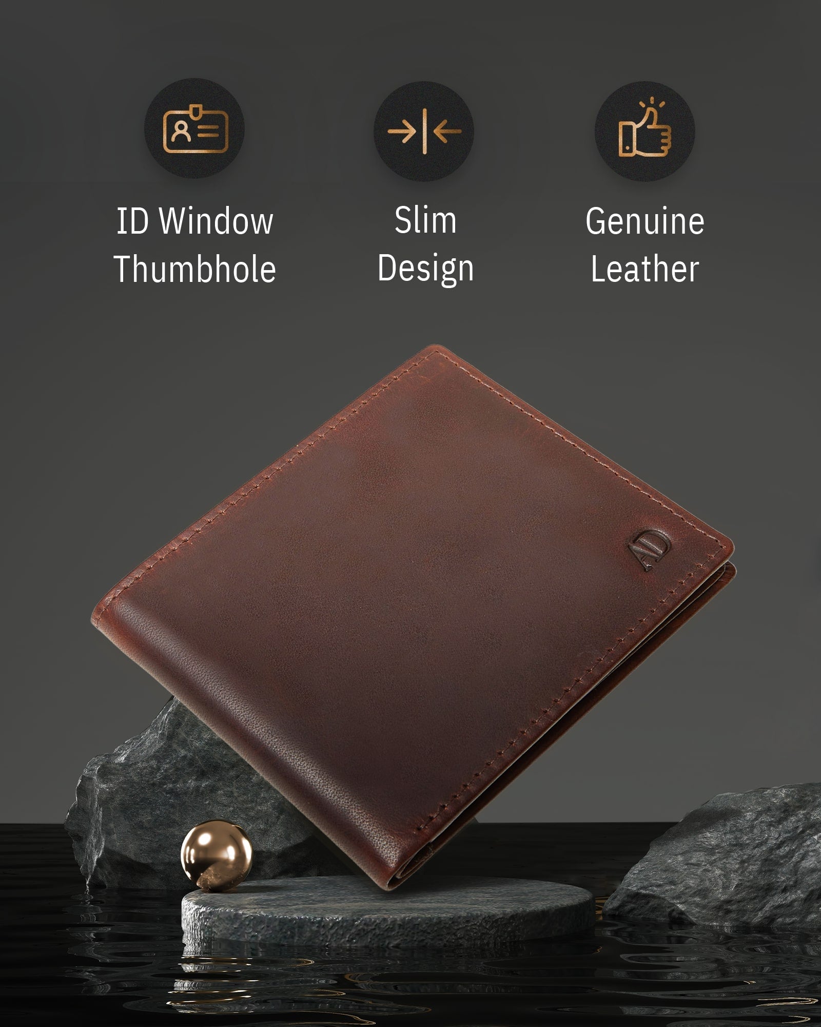 Bifold Wallet With Flip-Up ID Window - P's One-Stop Shop 