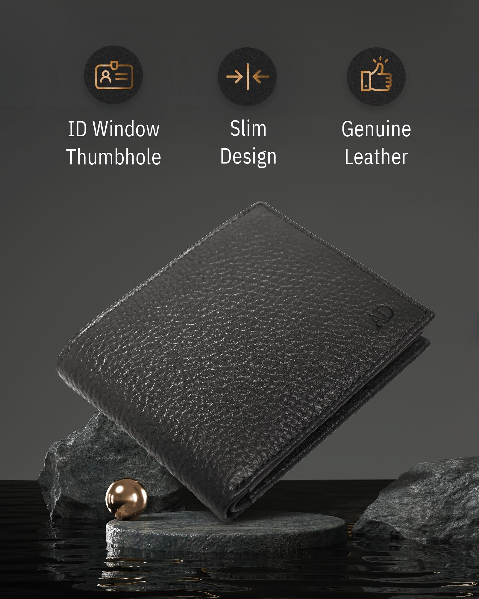 Bifold Wallet With Flip-Up ID Window - P's One-Stop Shop 