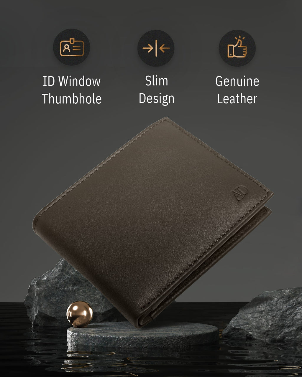 Bifold Wallet With Flip-Up ID Window - P's One-Stop Shop 