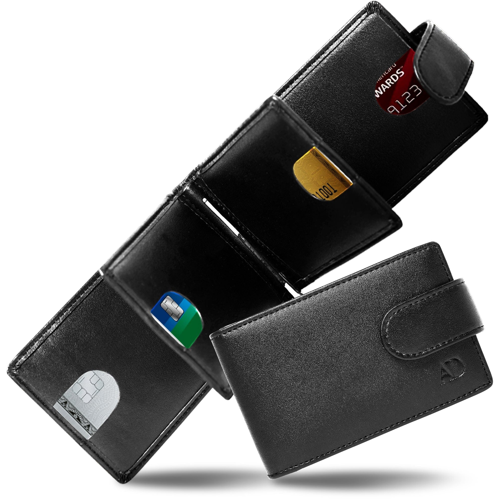 Bifold Wallet With Removable Money Clip Snap Closure - P's One-Stop Shop 