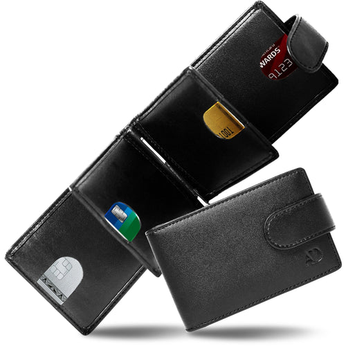 Bifold Wallet With Removable Money Clip Snap Closure - P's One-Stop Shop 