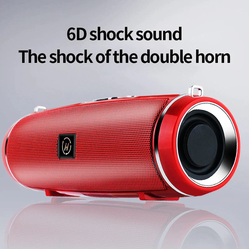 Bluetooth 5.1 Speaker Wireless Waterproof Outdoor Stereo LOUD Bass USB/TF Strap - P's One-Stop Shop 
