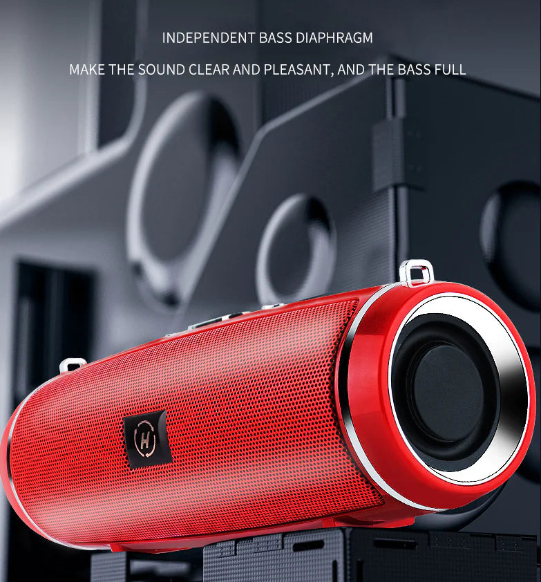 Bluetooth 5.1 Speaker Wireless Waterproof Outdoor Stereo LOUD Bass USB/TF Strap - P's One-Stop Shop 