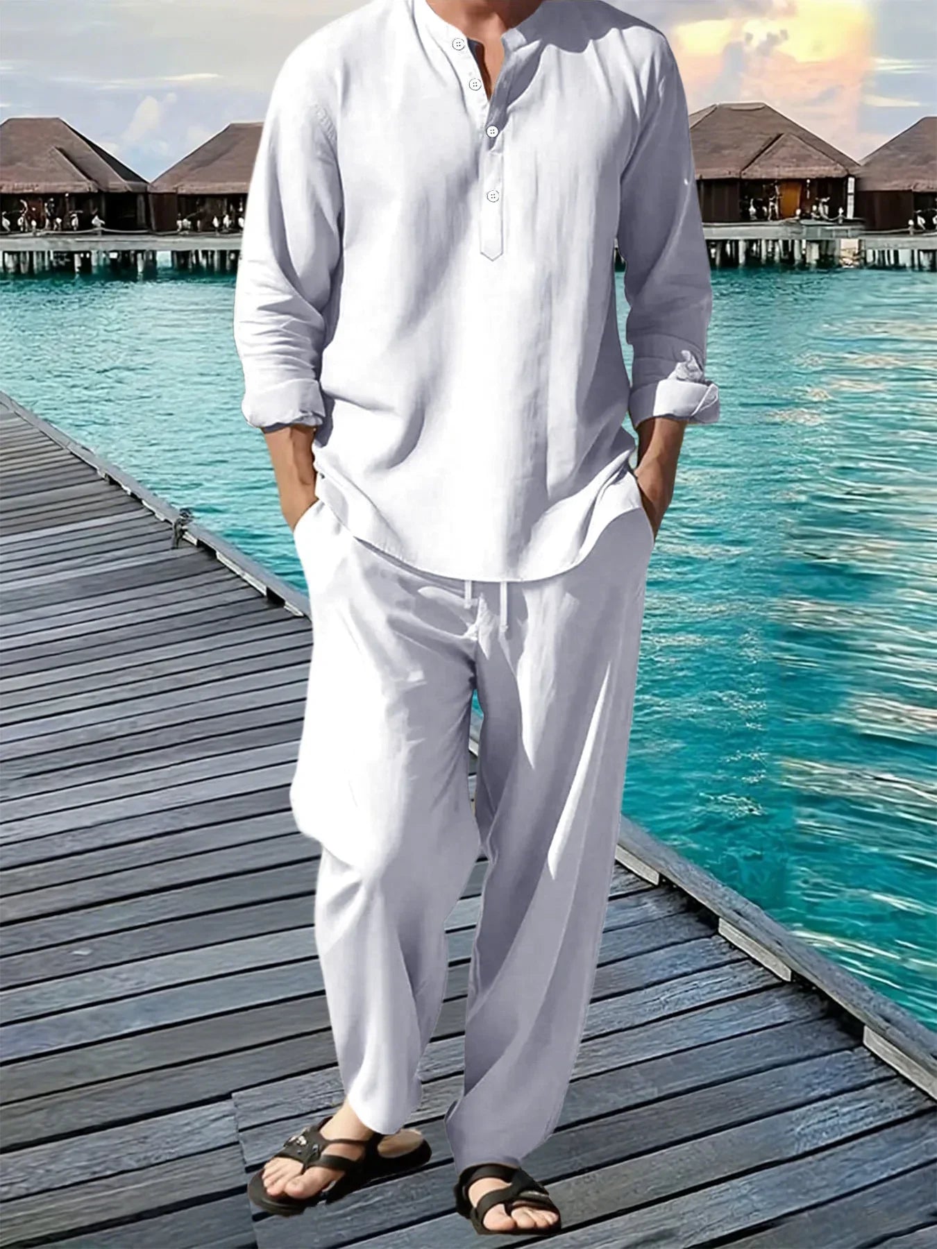 BreezeFit Men's Summer Suit: Vibrant, Durable, Fast Ship - P's One-Stop Shop 