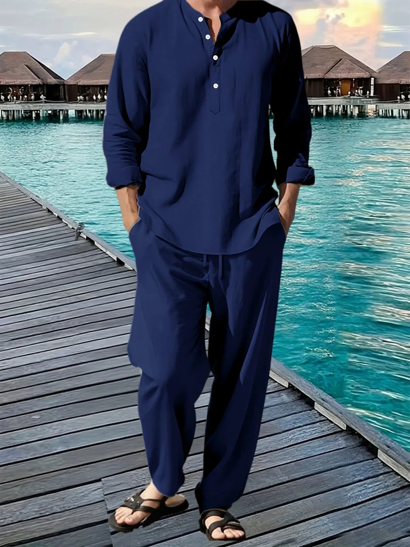 BreezeFit Men's Summer Suit: Vibrant, Durable, Fast Ship - P's One-Stop Shop 