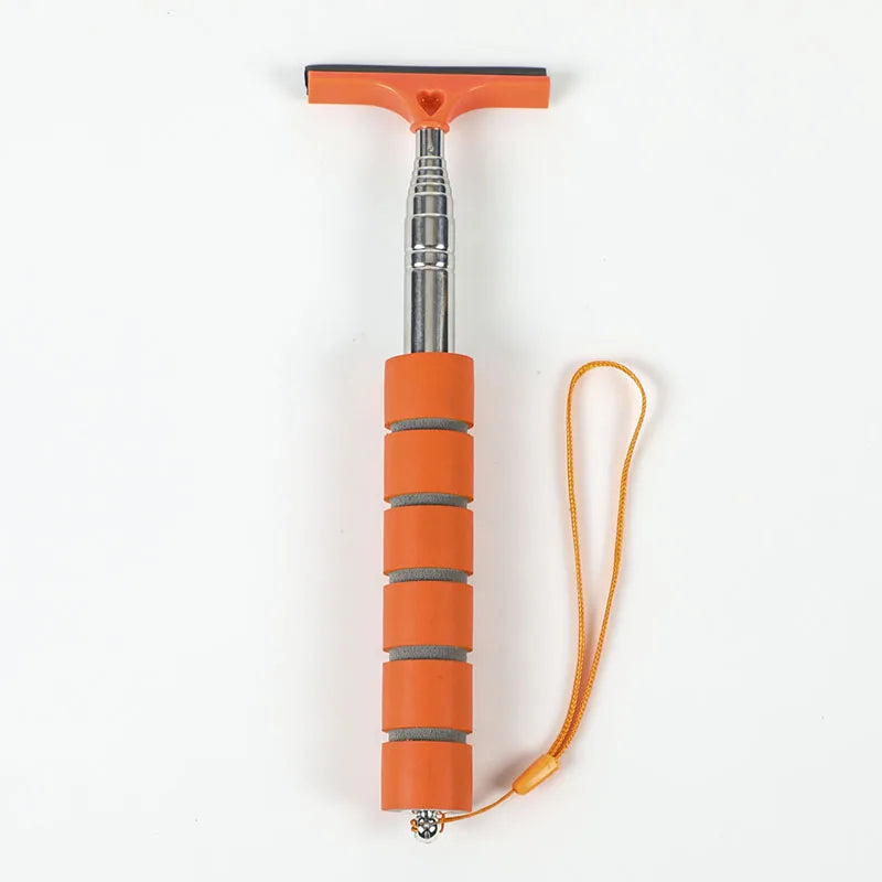 Car Rearview Mirror Wiper Cleaning Tool Auto Glass Mist Cleaner Scraper Car Accessories Handle Telescopic Window Cleaning Brush - P's One-Stop Shop 