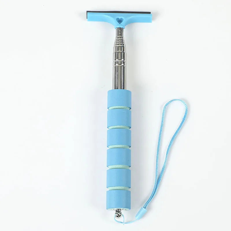 Car Rearview Mirror Wiper Cleaning Tool Auto Glass Mist Cleaner Scraper Car Accessories Handle Telescopic Window Cleaning Brush - P's One-Stop Shop 