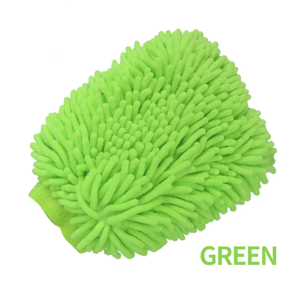 Car Wash Gloves Chenille Glove Plush Rags Thickened double-sided Car Supplies Cleaning Tools Auto Acessories Car Detailing - P's One-Stop Shop 