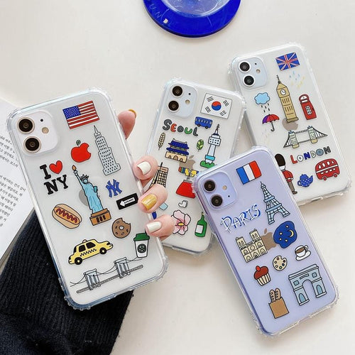 Cartoon City Symbol iPhone Case - P's One-Stop Shop 