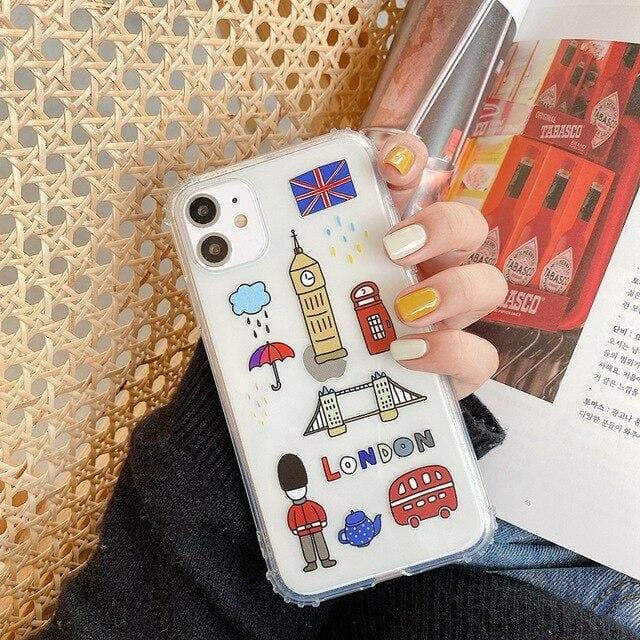 Cartoon City Symbol iPhone Case - P's One-Stop Shop 