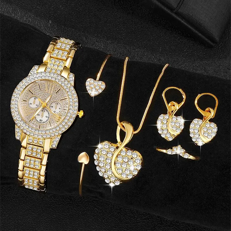 Casual Ladies Watches Jewelry Set - P's One-Stop Shop 