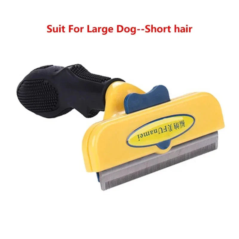 Cat & Dog Hair Removal Comb – Professional Grooming Brush for Shedding Control, Massage & Cleaning | Stainless Steel Deshedding Tool - P's One-Stop Shop 