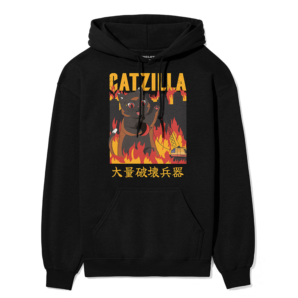 Catzilla City Cat Hoodie - P's One-Stop Shop 