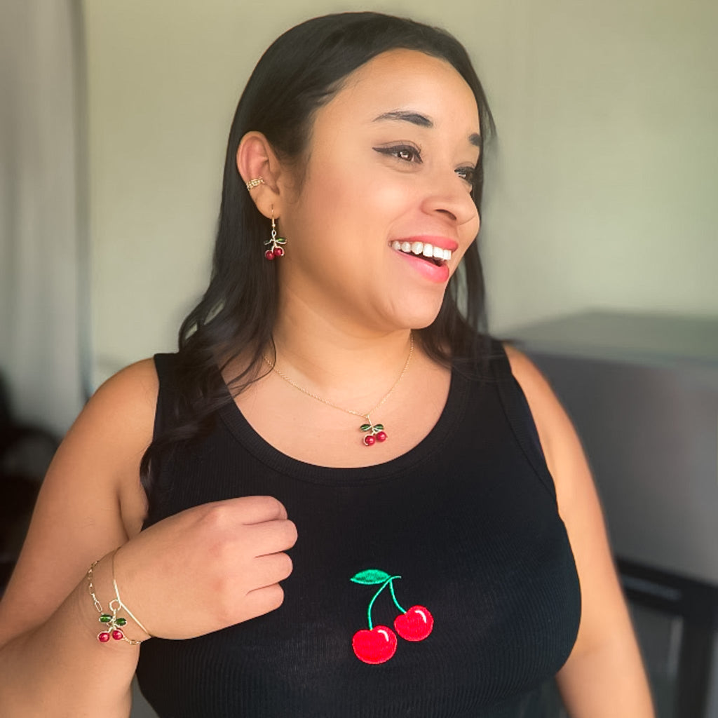 Cherries necklace - P's One-Stop Shop 