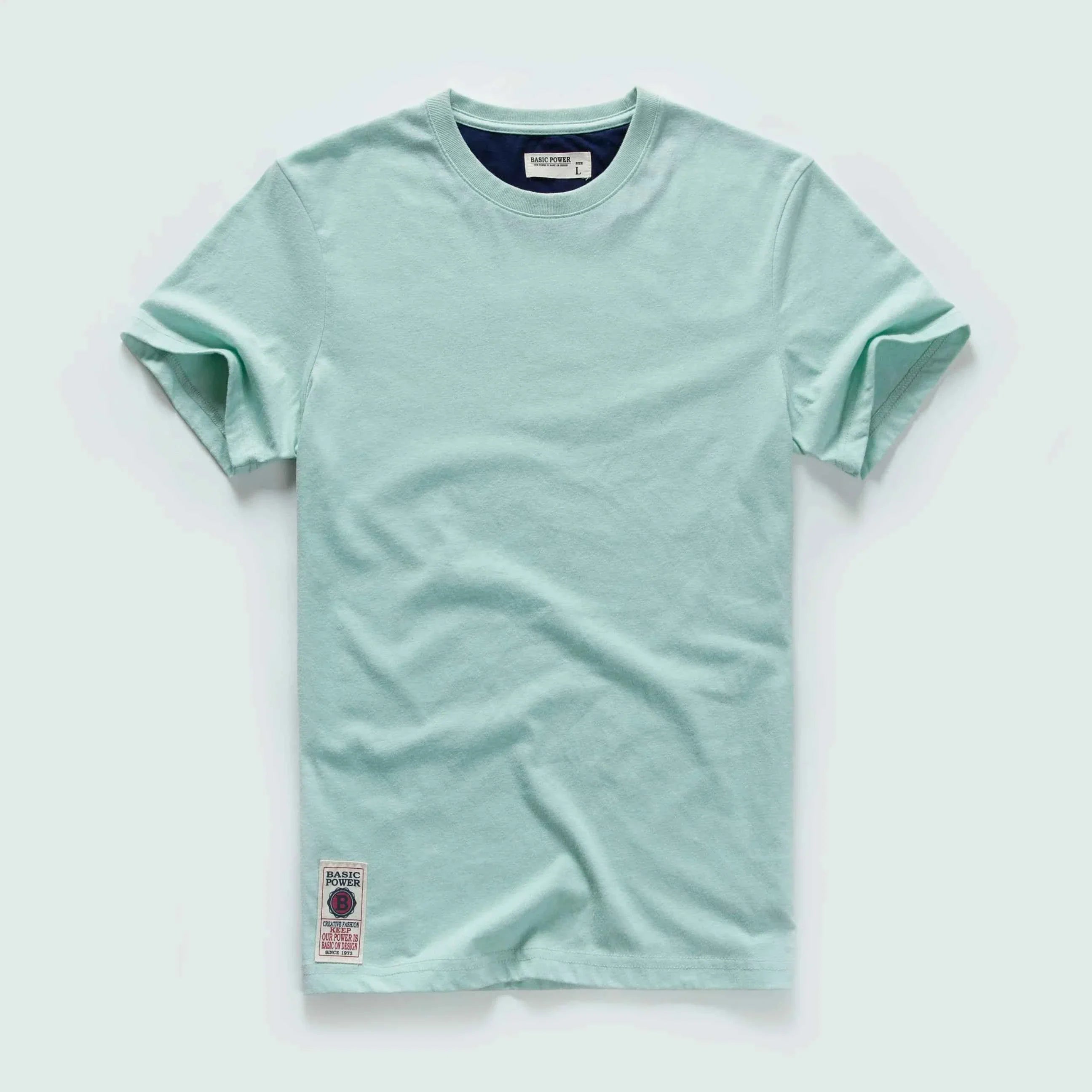 Classic Cotton Men's Solid O-Neck Tee - P's One-Stop Shop 