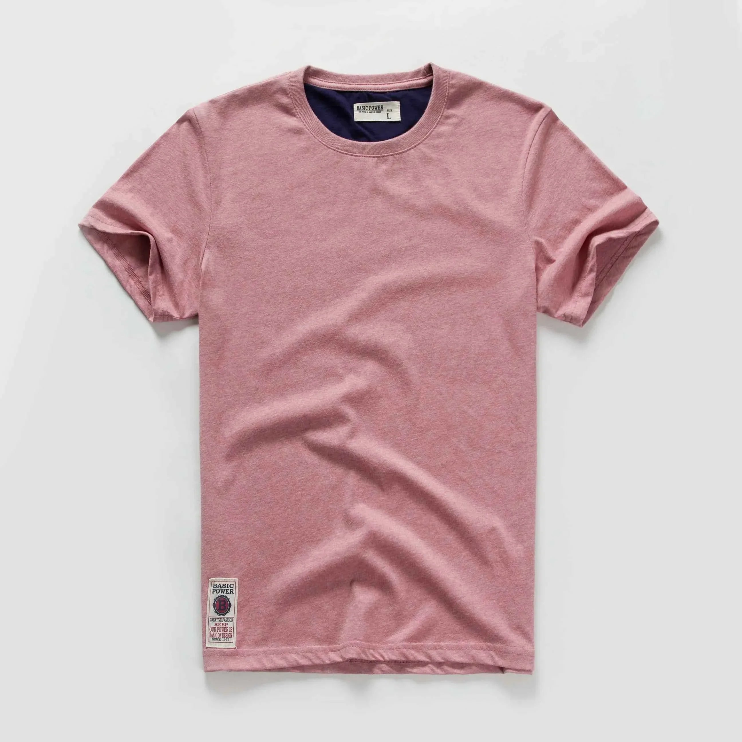 Classic Cotton Men's Solid O-Neck Tee - P's One-Stop Shop 