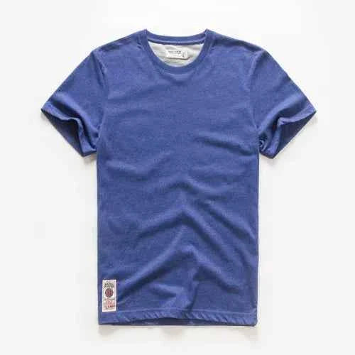 Classic Cotton Men's Solid O-Neck Tee - P's One-Stop Shop 