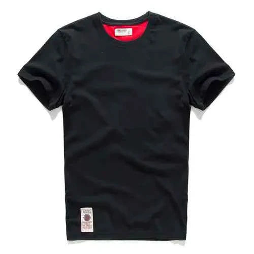 Classic Cotton Men's Solid O-Neck Tee - P's One-Stop Shop 