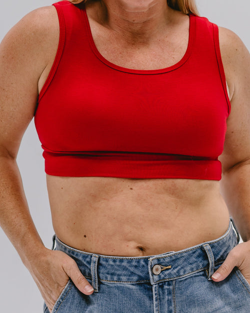Classic Wide Strap Tank Halftee - P's One-Stop Shop 