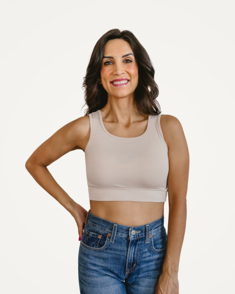 Classic Wide Strap Tank Halftee - P's One-Stop Shop 