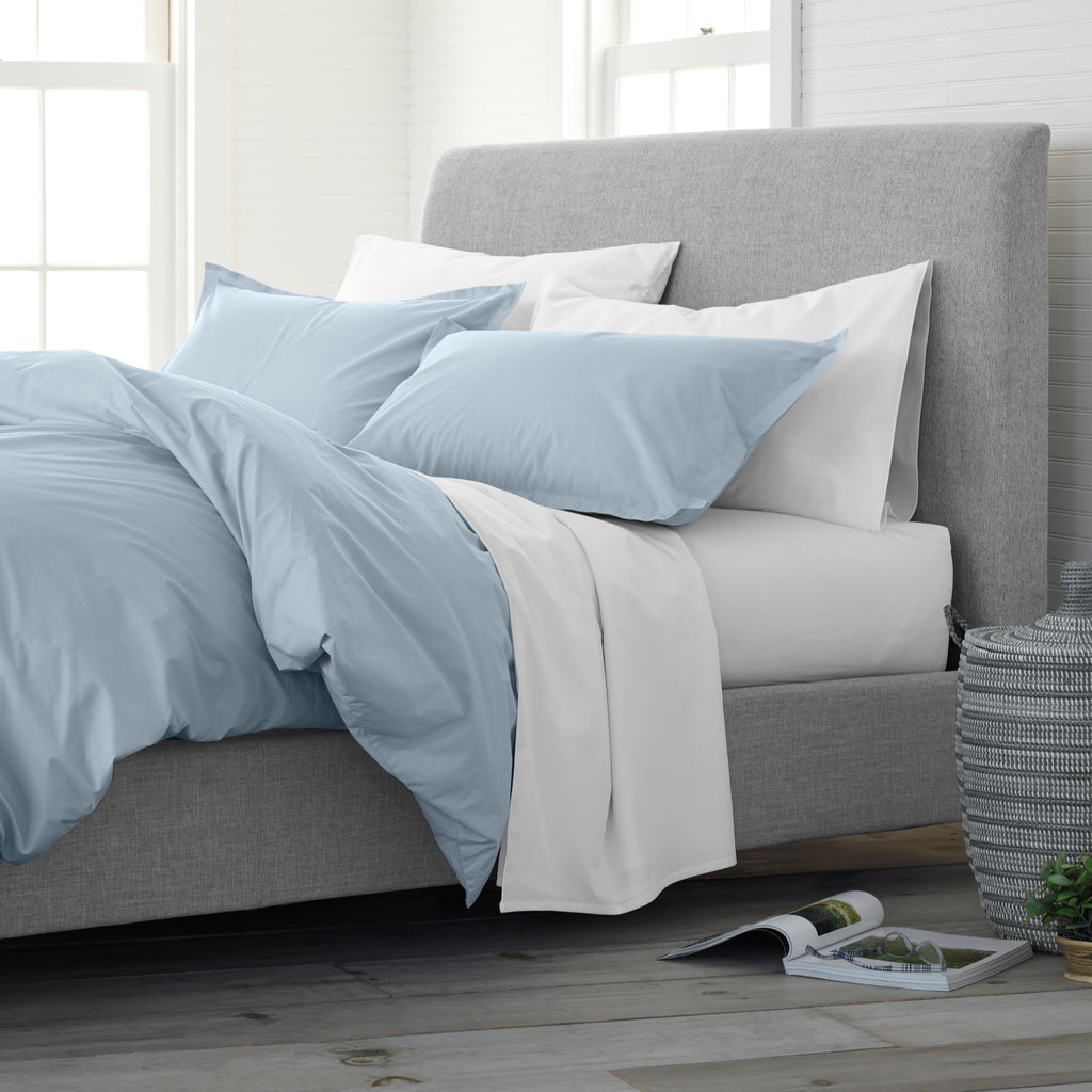Clean Design Home® Duvet Cover Set, Cotton-Solid Color - P's One-Stop Shop 