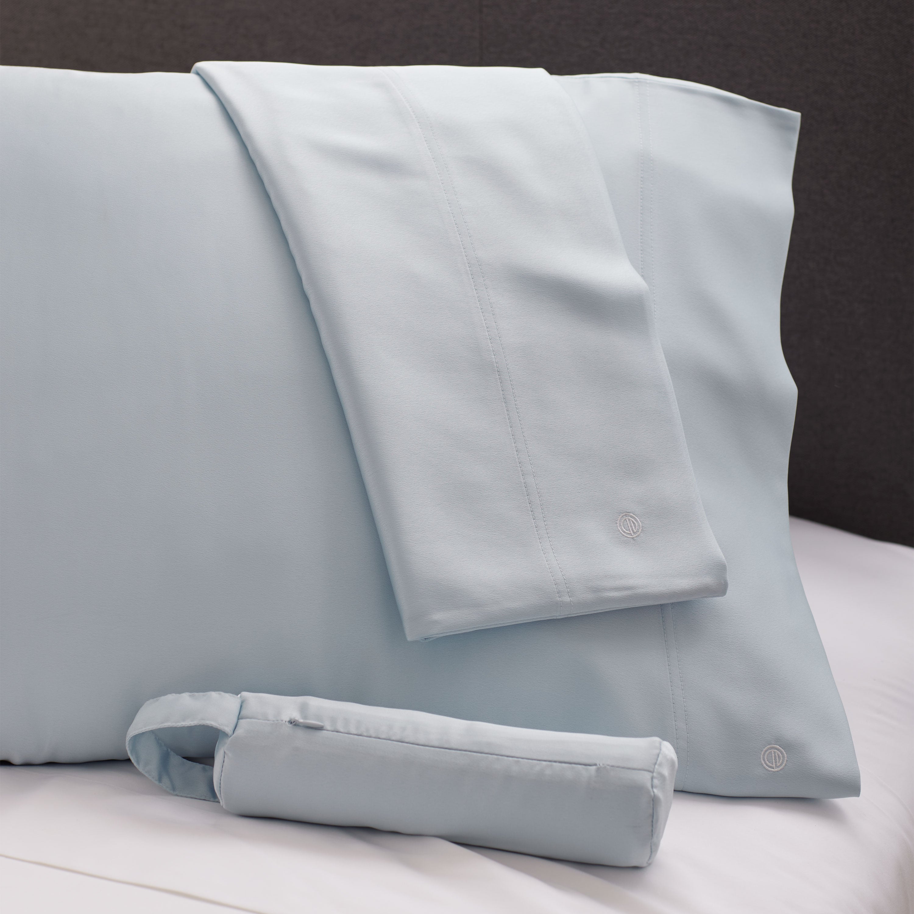 Clean Design Home® Satin Pillowcase, set of 2 + Matching Travel Bag - P's One-Stop Shop 