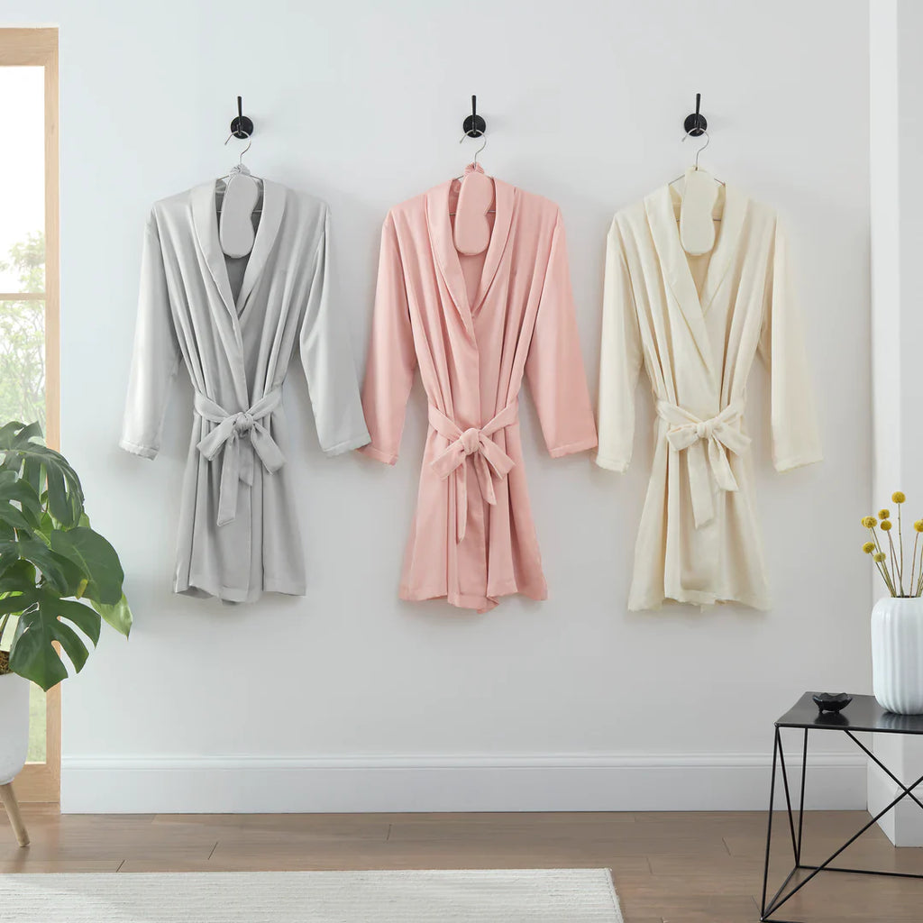 Clean Design Home® Satin Robe with Eyemask Gift Set - P's One-Stop Shop 