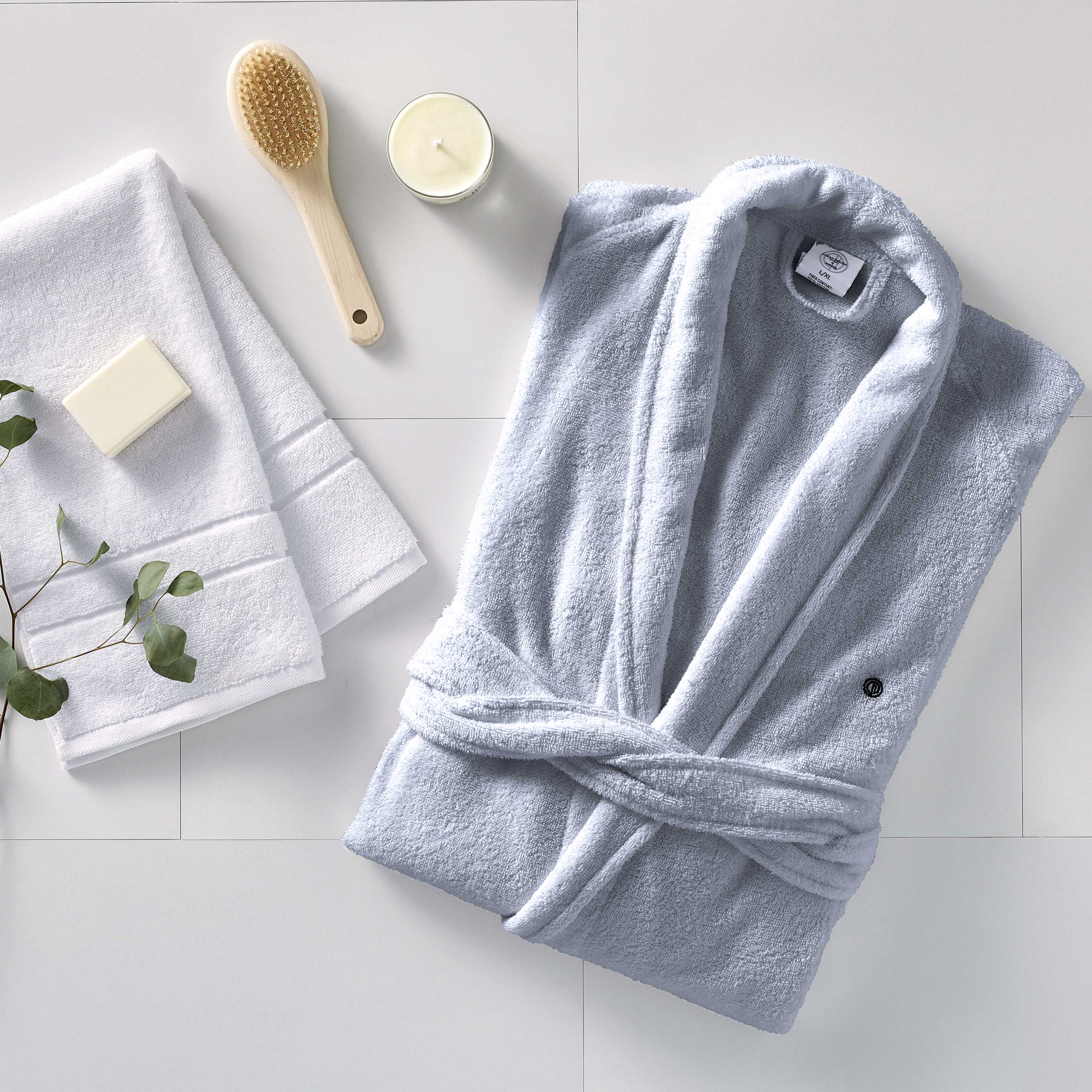 Clean Design Home® Terry Robe in Lightweight Cotton - P's One-Stop Shop 