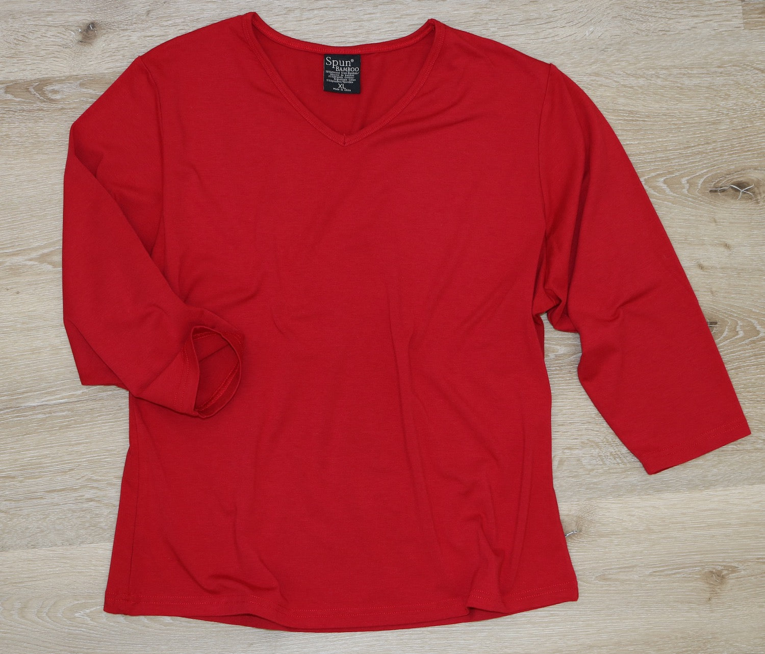Clearance Women's Bamboo Viscose/Cotton V-Necks 3/4 Sleeve T-Shirt - P's One-Stop Shop 