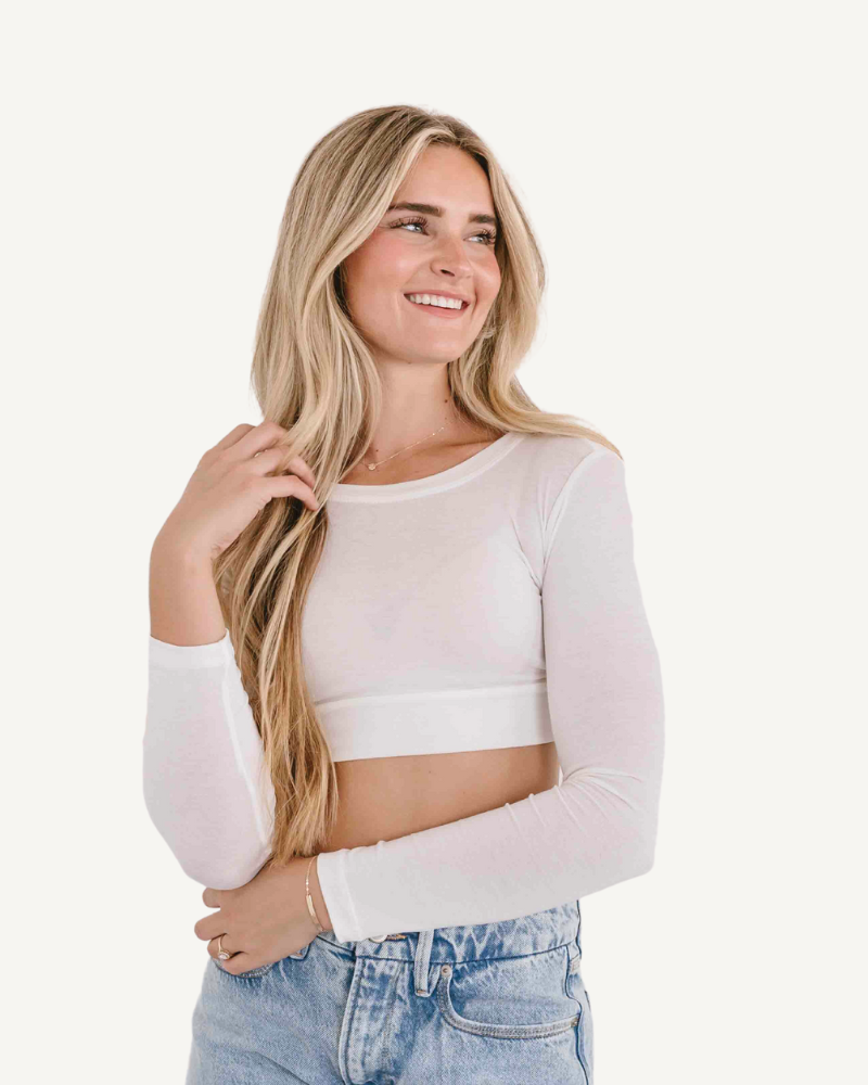 Crew Neck Long Sleeve Halftee - P's One-Stop Shop 