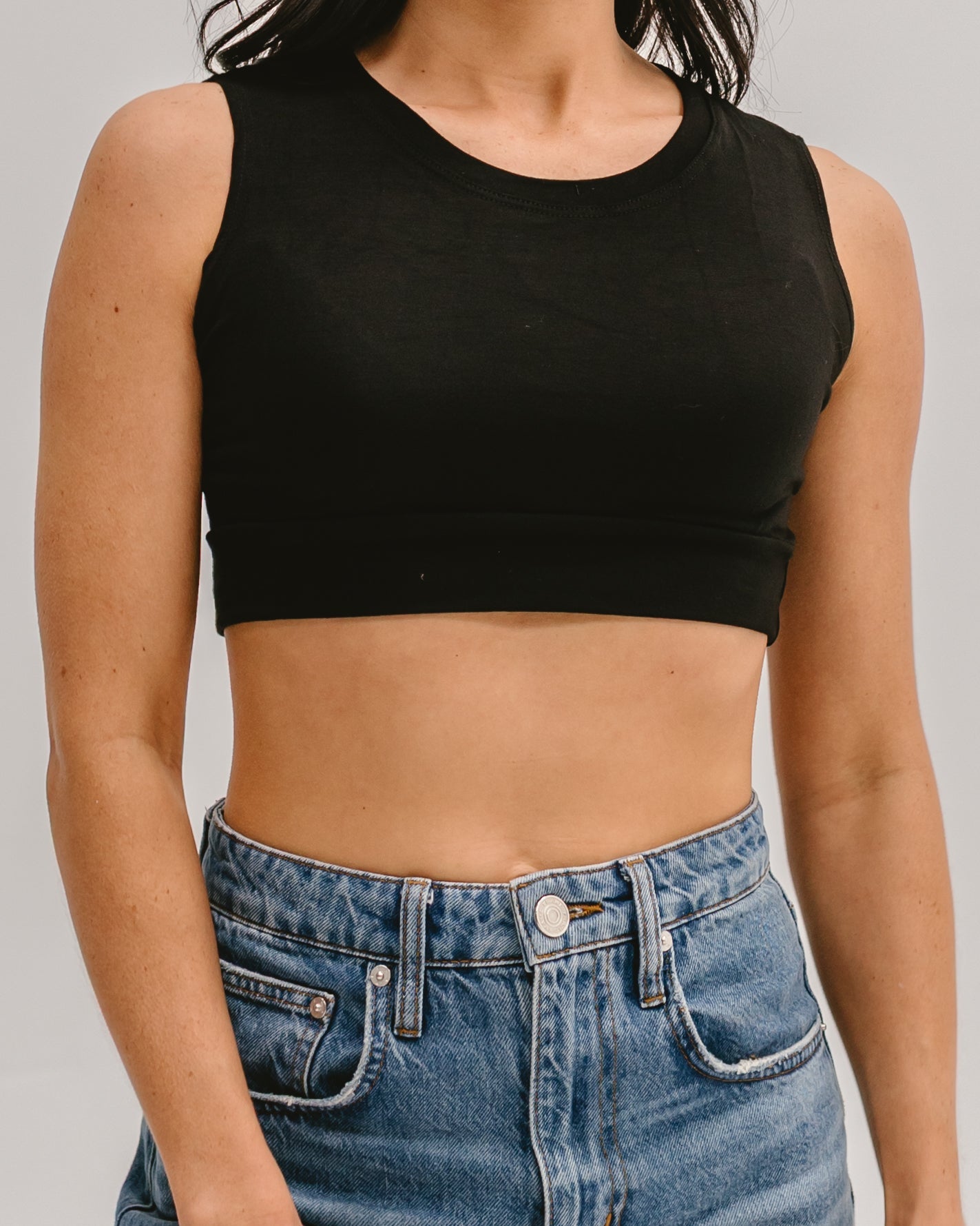 Crew Neck Tank Halftee - P's One-Stop Shop 