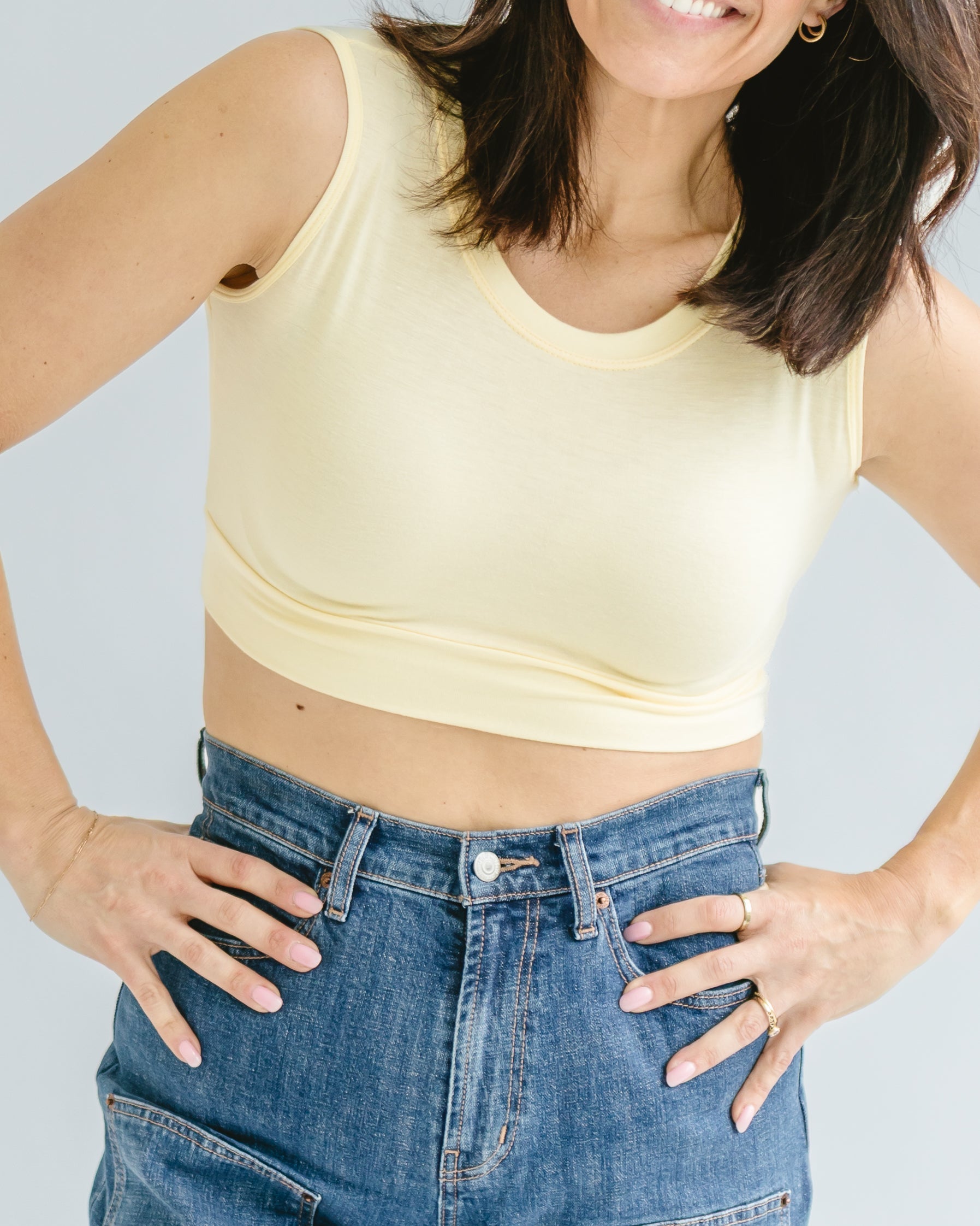 Crew Neck Tank Halftee - P's One-Stop Shop 