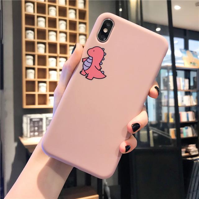 Cute Couple Dinosaur iPhone Case - P's One-Stop Shop 