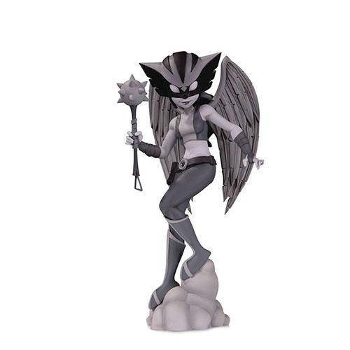 DC Artists' Alley Black & White Hawkgirl by Chrissie Zullo PVC Figure - P's One-Stop Shop 
