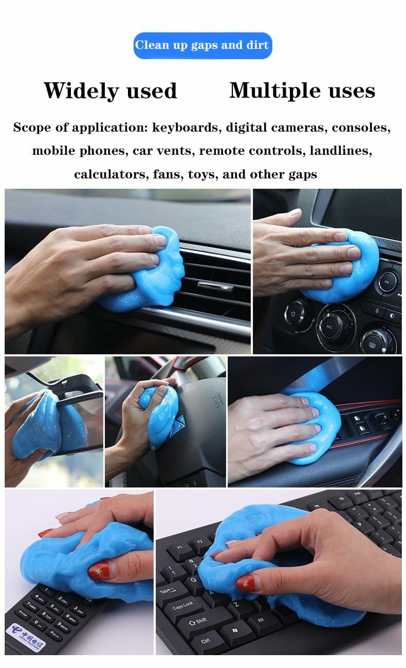 DJFOG Car Cleaning Gel Keyboard Cleaner Auto Dust Vent Detail Tool - P's One-Stop Shop 