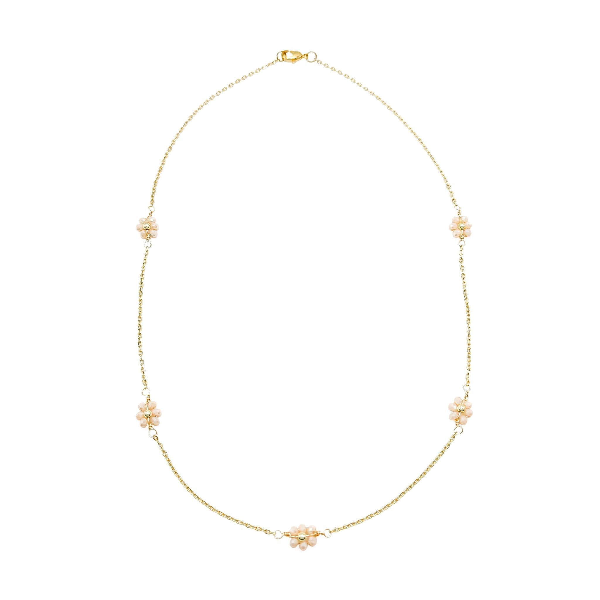 Daisy gold necklace - P's One-Stop Shop 