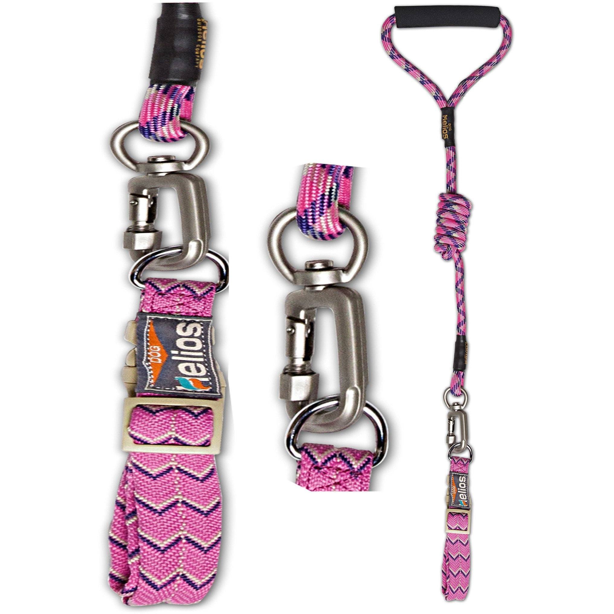 Dog Helios ® 'Dura-Tough' 2-in-1 Reflective Adjustable Fashion Dog Leash and Collar - P's One-Stop Shop 