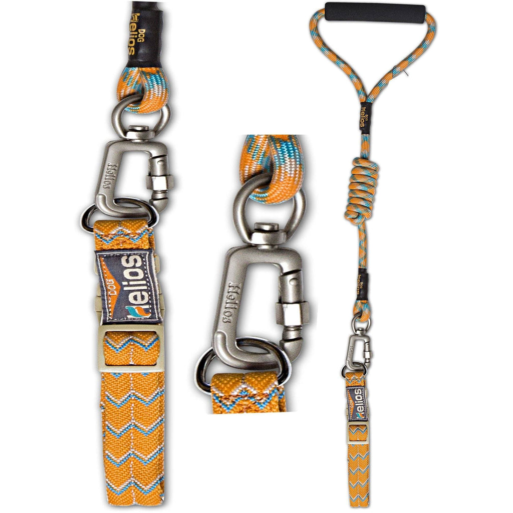 Dog Helios ® 'Dura-Tough' 2-in-1 Reflective Adjustable Fashion Dog Leash and Collar - P's One-Stop Shop 